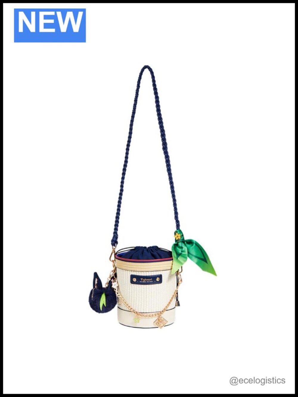 Tighnari Impression Bucket Bag - Zipper Top, Synthetic Leather Handle, Anime